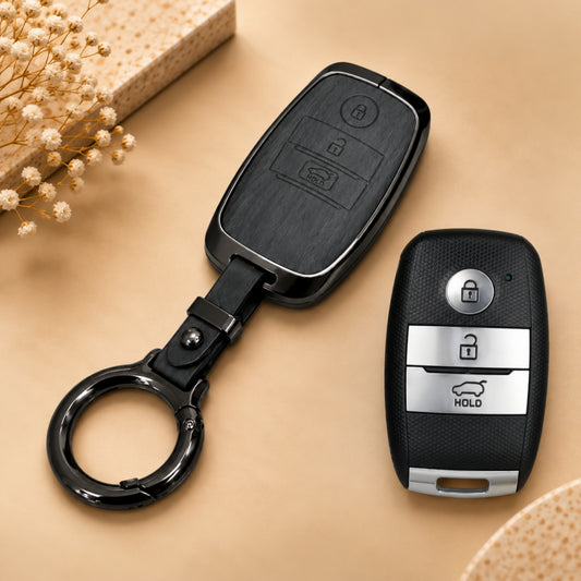 Kia Seltos Metal Key Cover with Keychain