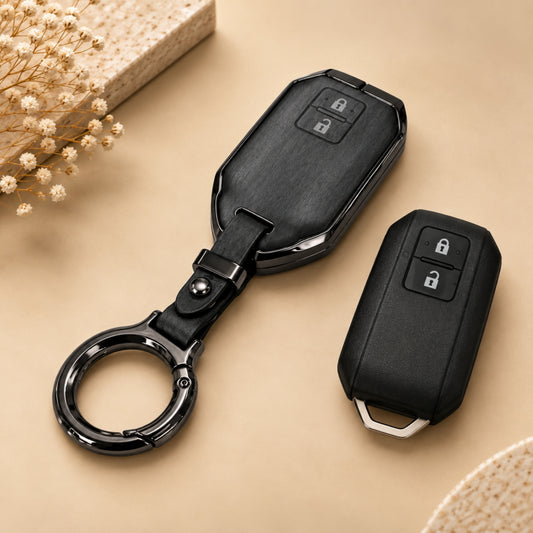 Suzuki Baleno Dzire Ertiga Ignis Swift XL6 Metal Key Cover with Keychain